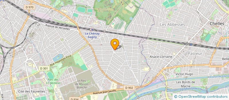 localisation de l'entreprise SCI KN à GAGNY