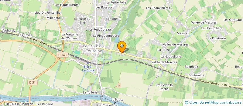 localisation de l'entreprise SCI KNC à LA CROIX-EN-TOURAINE