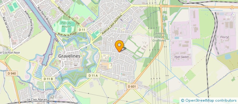 localisation de l'entreprise SCI KNC à GRAVELINES