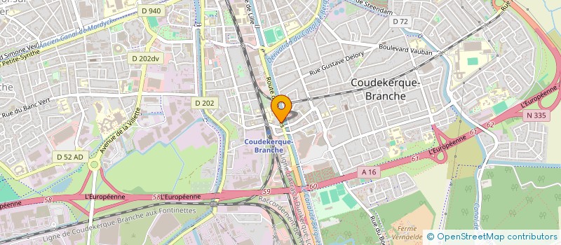 localisation de l'entreprise SCI KNIS-DECOOL  COUDEKERQUE-BRANCHE