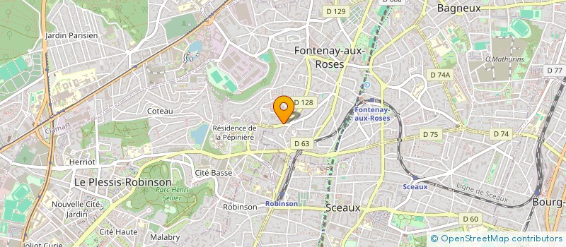 localisation de l'entreprise SCI KNOSSOS à FONTENAY-AUX-ROSES