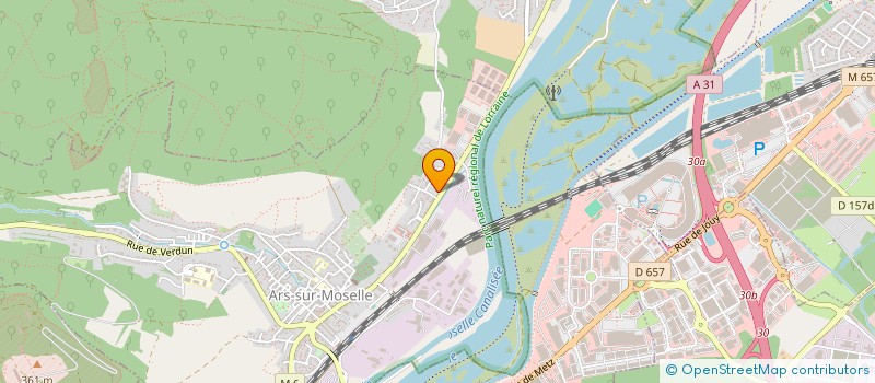 localisation de l'entreprise SCI KNS  ARS-SUR-MOSELLE