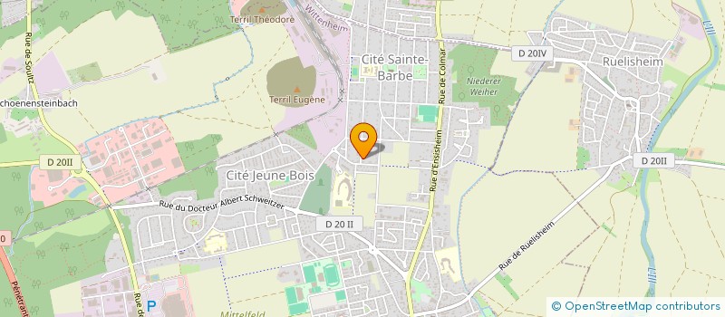 localisation de l'entreprise SCI KNSPACE  WITTENHEIM