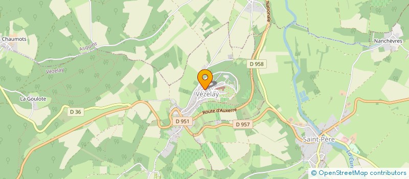 localisation de l'entreprise SCI KNUPFER à VEZELAY