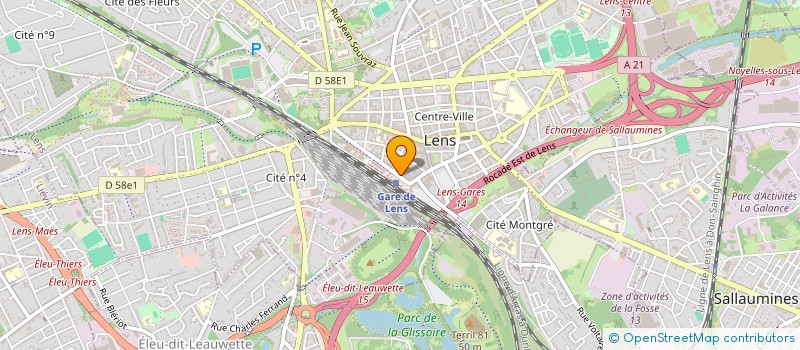 localisation de l'entreprise SCI KO  LENS