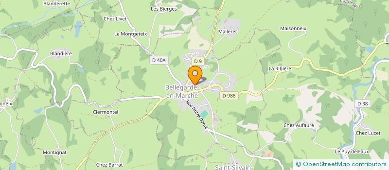 localisation de l'entreprise SCI KO - HUE à BELLEGARDE-EN-MARCHE