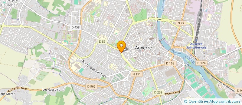 localisation de l'entreprise SCI KOA  AUXERRE