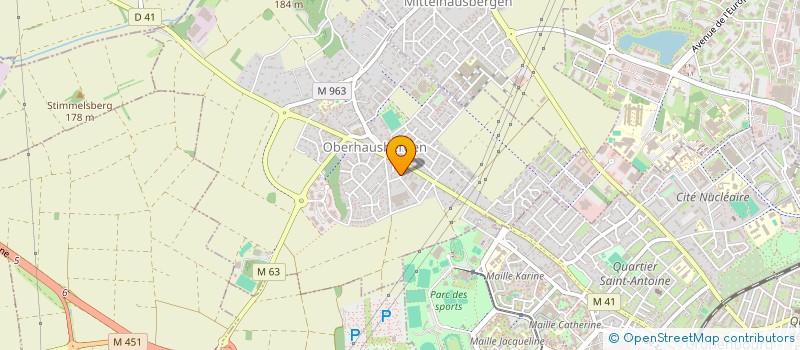 localisation de l'entreprise SCI KOBER  OBERHAUSBERGEN