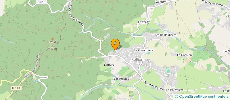 localisation de l'entreprise SCI KOBOLD  POLLIONNAY