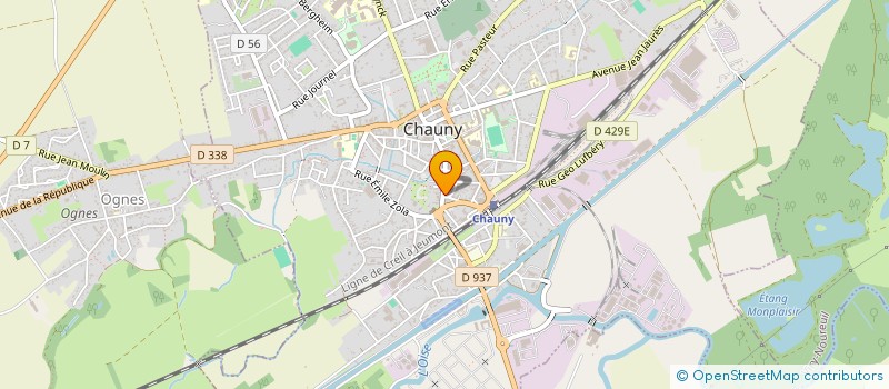 localisation de l'entreprise SCI KOBRARUF à CHAUNY