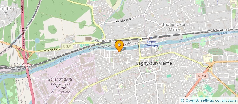 localisation de l'entreprise SCI KOBUS  LAGNY-SUR-MARNE