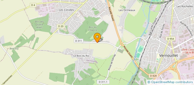 localisation de l'entreprise SCI KOC à VERNOUILLET