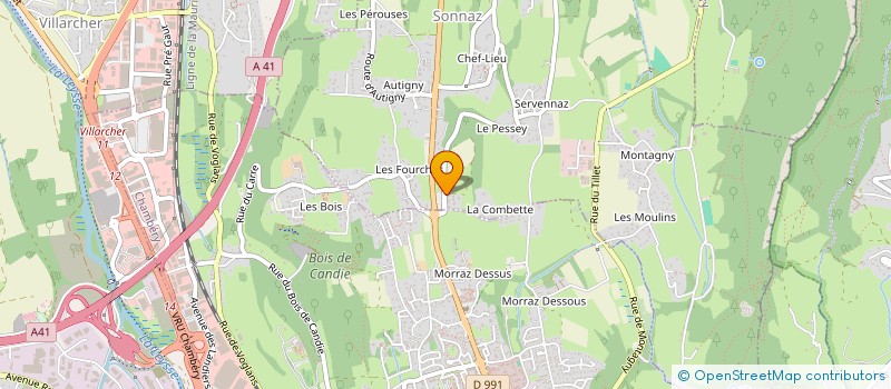 localisation de l'entreprise SCI KOCA IMMOBILIER  SONNAZ