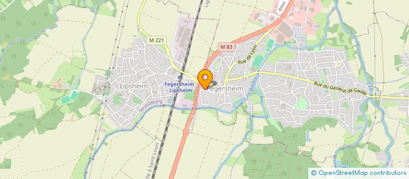 localisation de l'entreprise SCI KODAMA  FEGERSHEIM