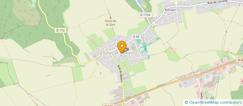 localisation de l'entreprise SCI KODOMO A&H  COSNES-ET-ROMAIN