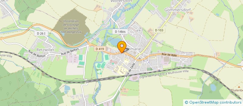 localisation de l'entreprise SCI KOEGLER  DANNEMARIE