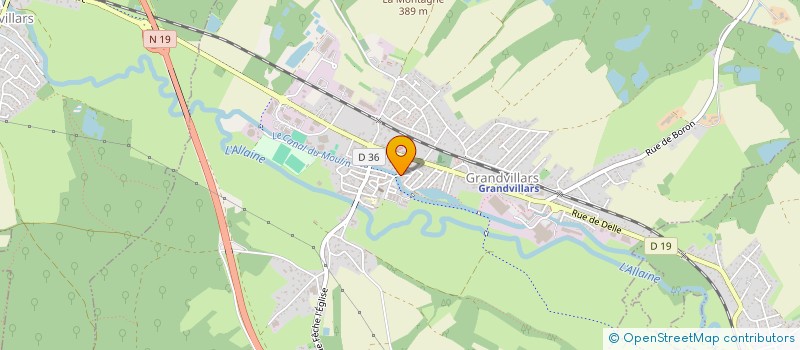 localisation de l'entreprise SCI KOEGLER THEUVENAT à GRANDVILLARS