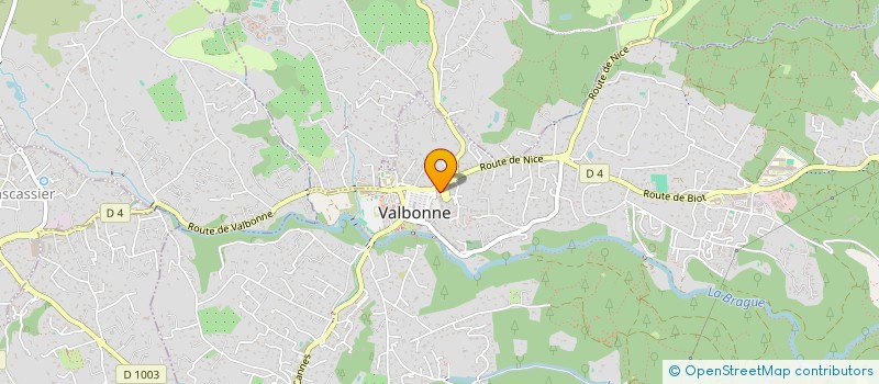 localisation de l'entreprise SCI KOEHLER ET CIE  VALBONNE