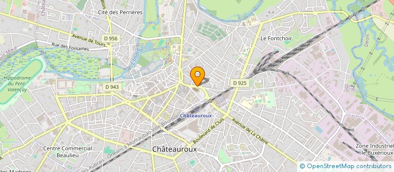 localisation de l'entreprise SCI KOEL  CHATEAUROUX