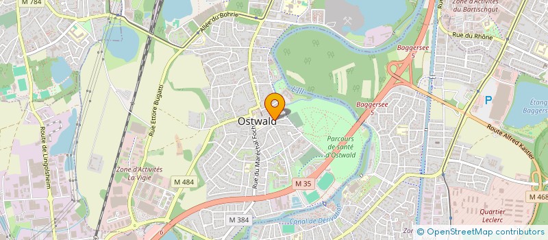 localisation de l'entreprise SCI KOENIGSHOFFEN  OSTWALD