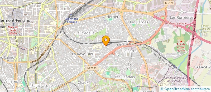 localisation de l'entreprise SCI KOFIL  CLERMONT-FERRAND