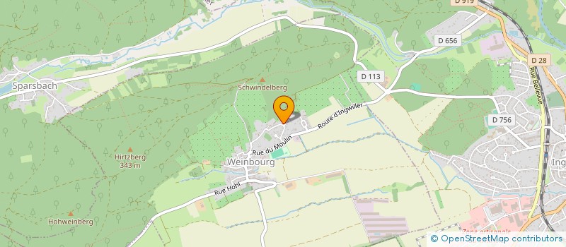 localisation de l'entreprise SCI KOHL  WEINBOURG