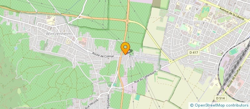 localisation de l'entreprise SCI KOHLWEG  WINTZENHEIM