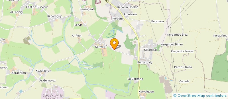 localisation de l'entreprise SCI KOKALOO  MILIZAC-GUIPRONVEL