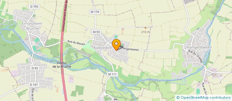 localisation de l'entreprise SCI KOLBSHEIM  KOLBSHEIM