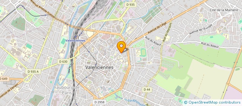 localisation de l'entreprise SCI KOLIMA  VALENCIENNES