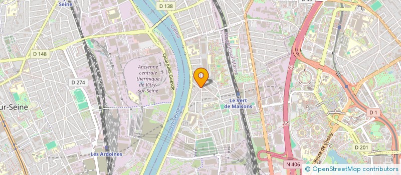 localisation de l'entreprise SCI KOMITAS à ALFORTVILLE