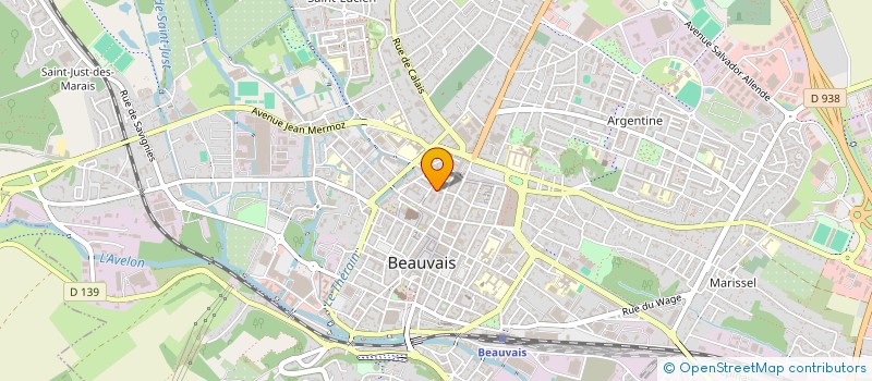 localisation de l'entreprise SCI KOMM  BEAUVAIS