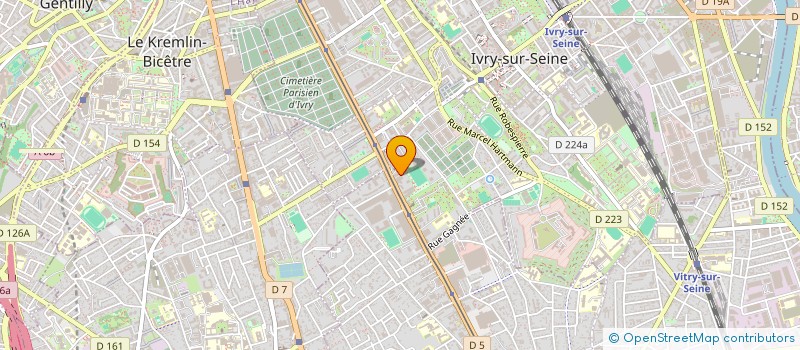 localisation de l'entreprise SCI KOMPON CHAM à IVRY-SUR-SEINE