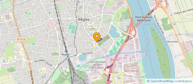 localisation de l'entreprise SCI KONGO à BEGLES