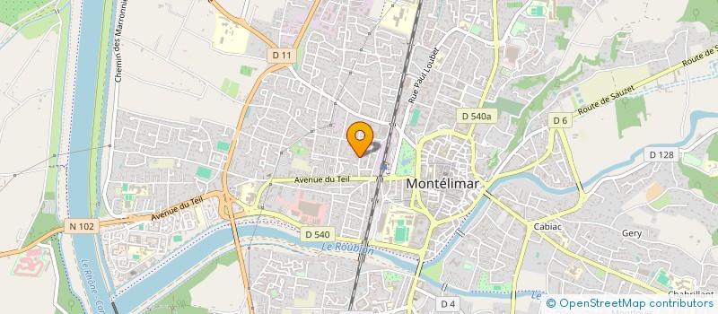 localisation de l'entreprise SCI KOOK à MONTELIMAR