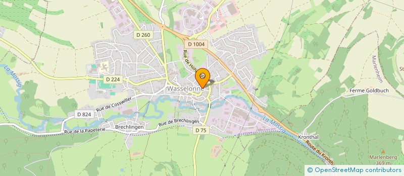 localisation de l'entreprise SCI KOPE  WASSELONNE