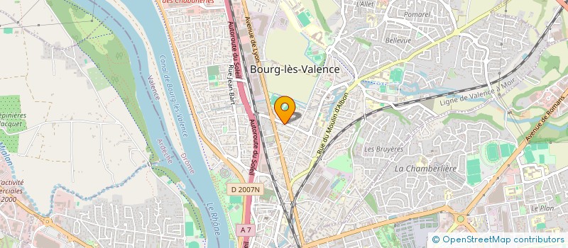 localisation de l'entreprise SCI KOPERLAND  BOURG-LES-VALENCE