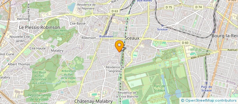 localisation de l'entreprise SCI KORALOONA  SCEAUX