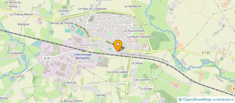 localisation de l'entreprise SCI KOREJOU  L'HERMITAGE