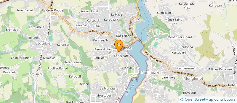 localisation de l'entreprise SCI KORNOG  AUDIERNE