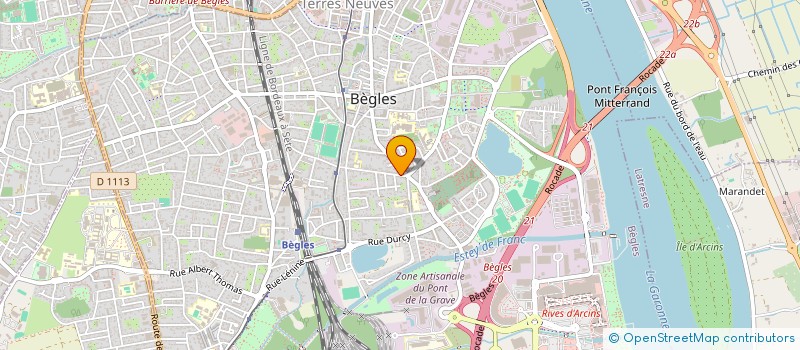 localisation de l'entreprise SCI KORRIGAN à BEGLES