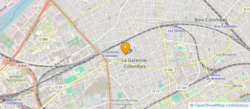 localisation de l'entreprise SCI KOSA  LA GARENNE-COLOMBES