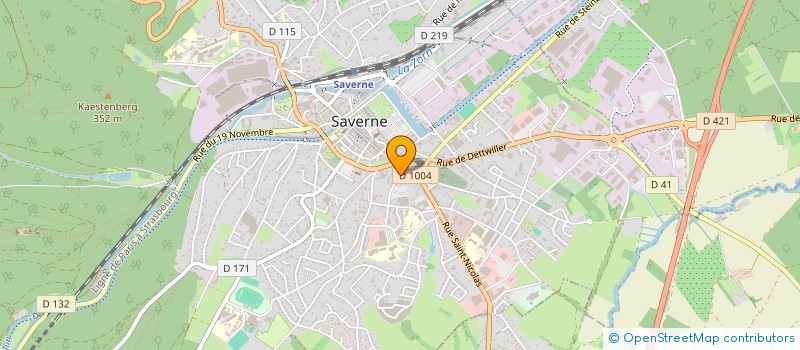 localisation de l'entreprise SCI KOSAL  SAVERNE