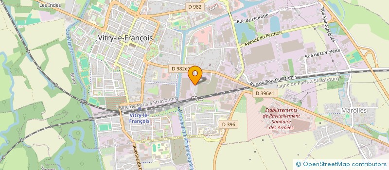 localisation de l'entreprise SCI KOSEDAG à VITRY-LE-FRANCOIS
