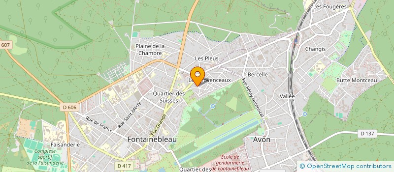 localisation de l'entreprise SCI KOT & KOCHKA  FONTAINEBLEAU