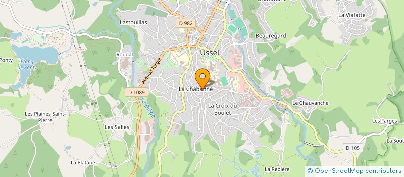 localisation de l'entreprise SCI KOUADIO à USSEL