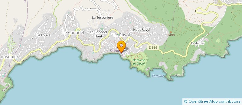 localisation de l'entreprise SCI KOUBERA à RAYOL-CANADEL-SUR-MER