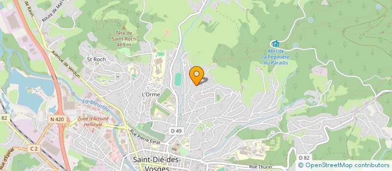 localisation de l'entreprise SCI KOUDOU à SAINT DIE DES VOSGES