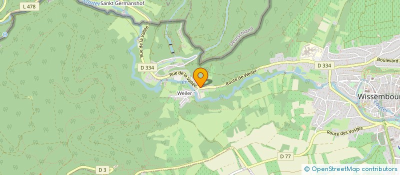 localisation de l'entreprise SCI KOUGELHOPF  WISSEMBOURG