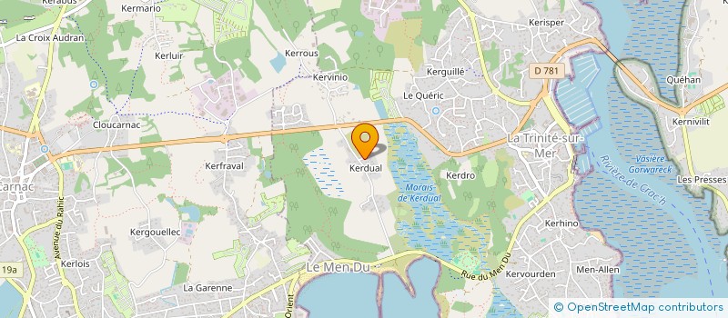 localisation de l'entreprise SCI KOUREDOU  LA TRINITE-SUR-MER